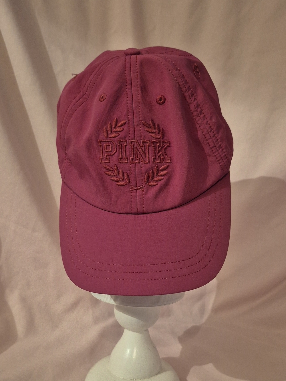 NWOT PINK Victoria's Secret Pink Embroidered Logo Baseball Cap Adjustable Strap